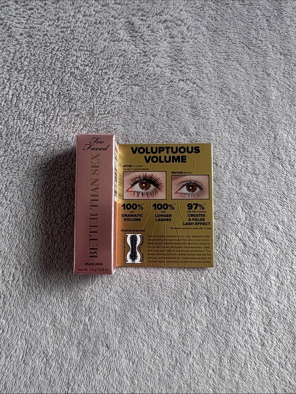 Too Faced Better Than Sex Mascara - Pink & Gold Packaging